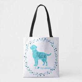 Labrador Tote Bag - Personalisiertes pastelfarbene