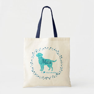 Labrador Tote Bag - Personalisiertes pastelfarbene Tragetasche