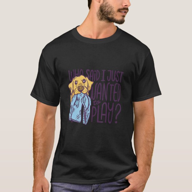 Labrador Trousers Mouth Parody Dog Golden Retr T-Shirt (Vorderseite)