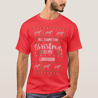 Labrador Ugly Christmas Sweater T-Shirt