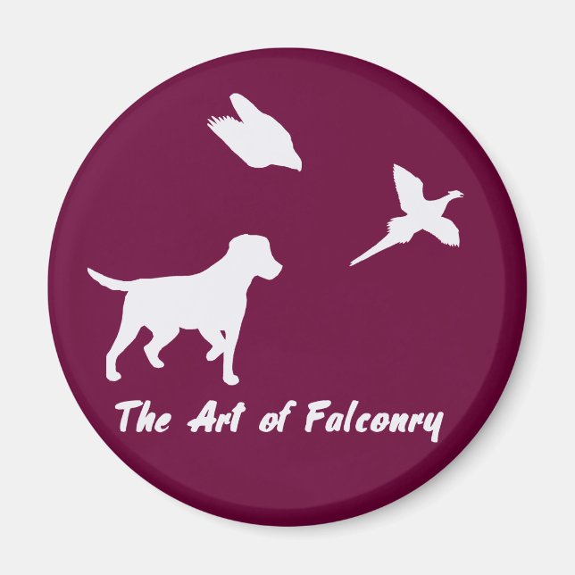 Labrador und Falcony Magnet (Vorne)