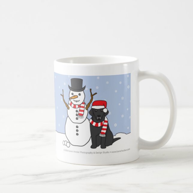 Labrador- und Snowman-Tasse Tasse (Rechts)