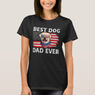 Labrador USA Patriotic Dog Apparel American Flag M T-Shirt