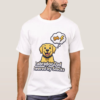 Labrador-Vater, angetrieben von Snacks T-Shirt