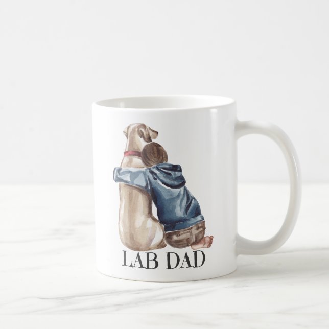 Labrador Vater, Besitzer des Proud Labrador Retrie Kaffeetasse (Rechts)