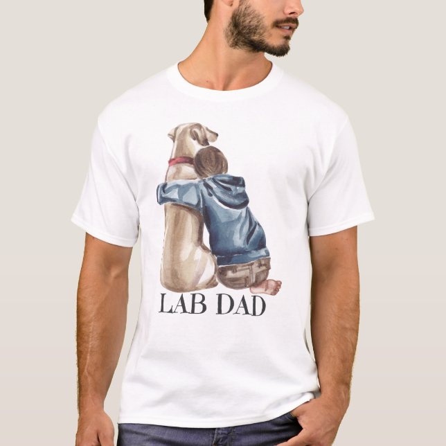 Labrador Vater, Besitzer des Proud Labrador Retrie T-Shirt (Vorderseite)