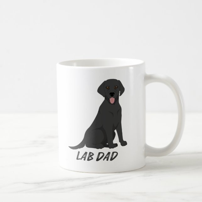 Labrador Vater - Besitzer des stolzen Labrador Ret Kaffeetasse (Rechts)