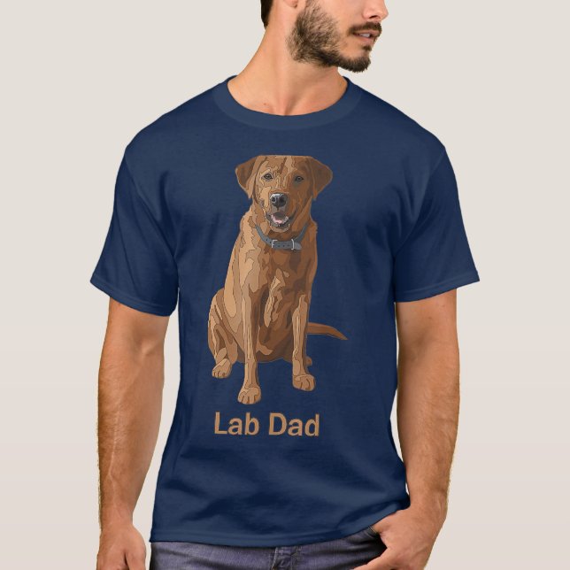 Labrador Vater Fox Red Labrador Retriever Dovers L T-Shirt (Vorderseite)