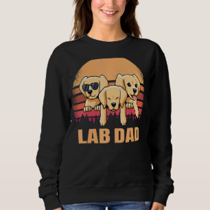 Labrador Vater Gelbes Labrador Retriever Vintag Do Sweatshirt