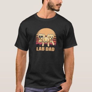 Labrador Vater Gelbes Labrador Retriever Vintag Do T-Shirt