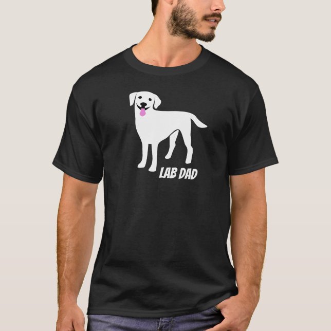 Labrador Vater Labrador Retriever Eigentümer T-Shirt (Vorderseite)
