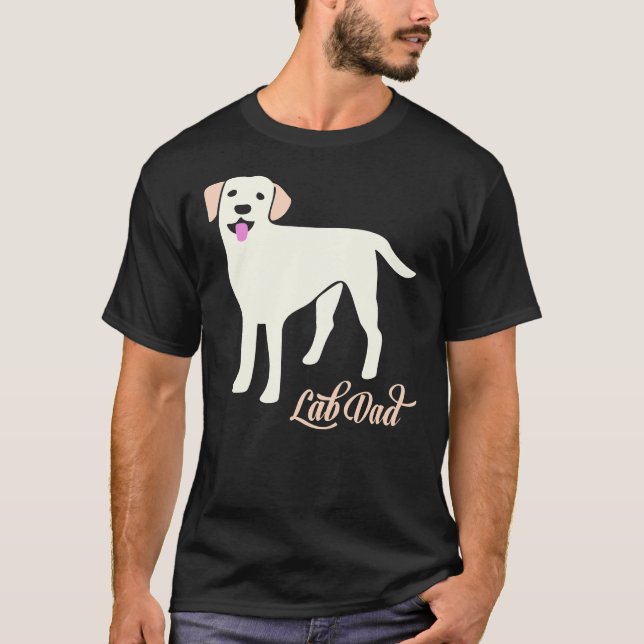 Labrador Vater Labrador Retriever T-Shirt (Vorderseite)