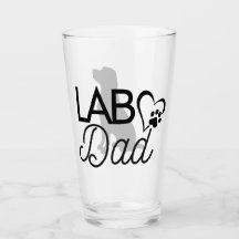"Labrador Vater" Pint Glass