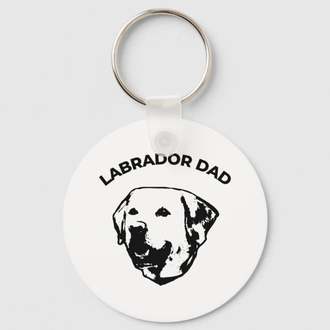 Labrador Vater Schlüsselanhänger (Vorderseite)