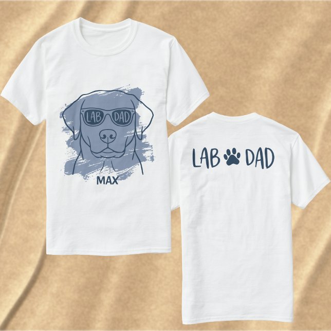 Labrador-Vater-T-Shirt mit individuellem Namen und T-Shirt (Von Creator hochgeladen)