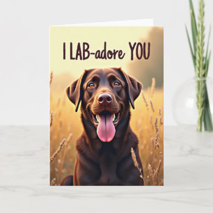 Labrador Vatertagskarte Karte