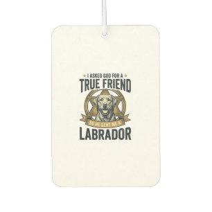 Labrador Wahrer Freund Vintage Hundeliebhaber Desi Autolufterfrischer