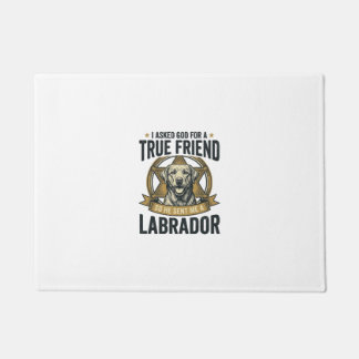 Labrador Wahrer Freund Vintage Hundeliebhaber Desi Fußmatte