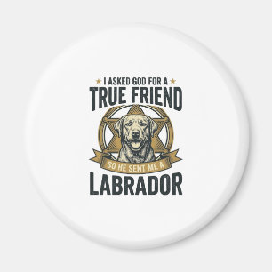 Labrador Wahrer Freund Vintage Hundeliebhaber Desi Magnet