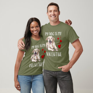 Labrador Watercolor Valentinstag T - Shirt