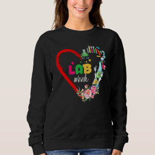 Labrador Week 2022 Laboratory Tech Heart Technolog Sweatshirt
