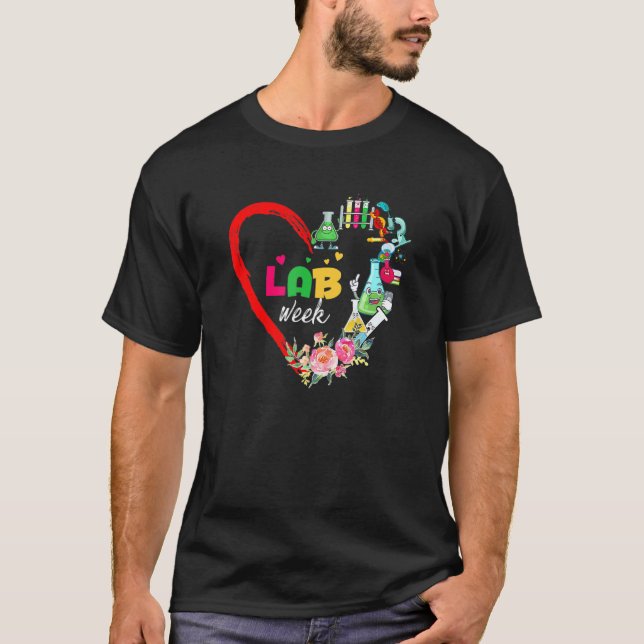 Labrador Week 2022 Laboratory Tech Heart Technolog T-Shirt (Vorderseite)