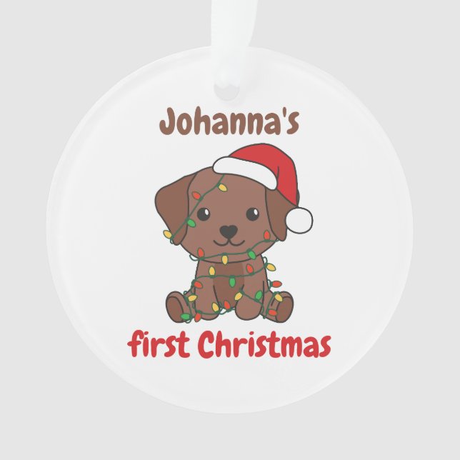 Labrador Weihnachten Weihnachten Ornament (Vorderseite)