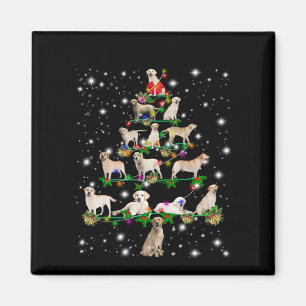 Labrador Weihnachtsbaum bedeckt durch Blitzlicht Magnet