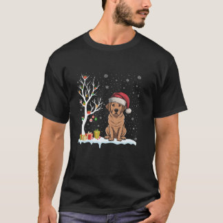Labrador Weihnachtsmannmütze Festival Tree Light C T-Shirt