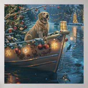 Labrador Weihnachtsreise Poster