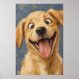 Labrador-Welpen-Wandkunst — Alberne, malerische Ka Poster