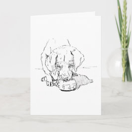 Labrador-Welpenkarte für Hundemama Karte