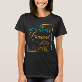 LABRADOR WISSENSCHAFTLER MIT KATZEN UND KAFFEE - L T-Shirt