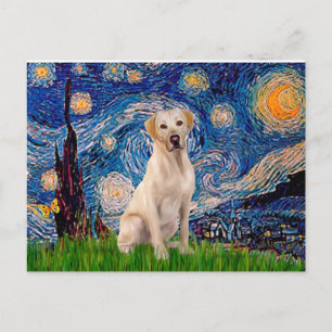 Labrador (Y7) - Starry Night Postkarte