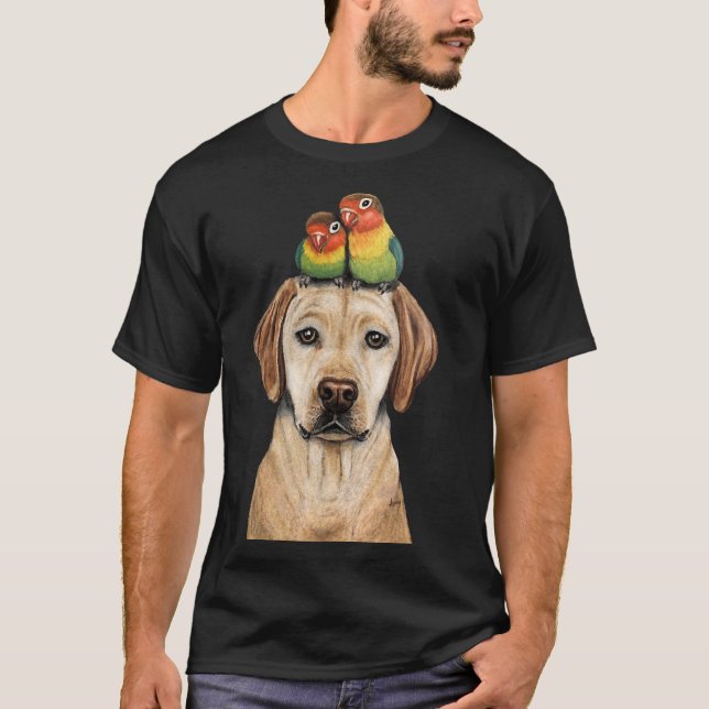 Labradorable Lovebirds T-Shirt (Vorderseite)