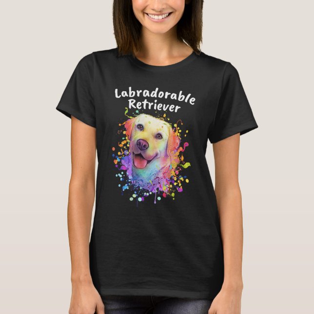 Labradorable Retriever Animal Pub Animal Meme Hum T-Shirt (Vorderseite)