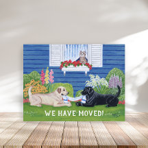 Labradoren im Garten Neue Adresse