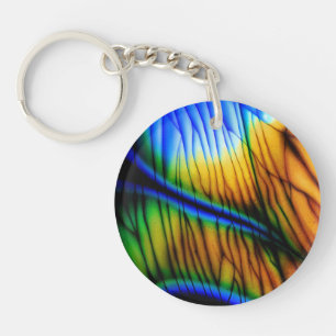 Labradorit-Edelstein-Schlüsselkette Schlüsselanhänger