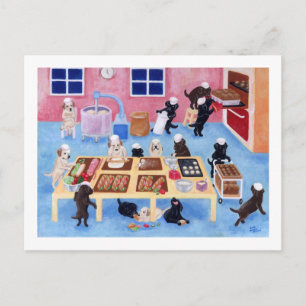 Labradors Bakery Postkarte