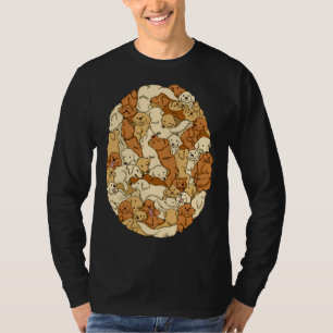 Labradors Dog Pattern Golden Retrievers T-Shirt