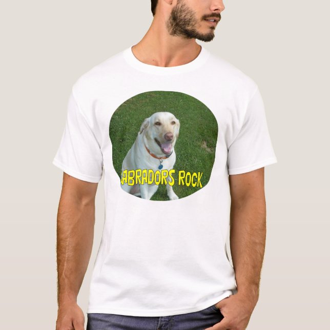 Labradors Felsen-T - Shirt (Vorderseite)