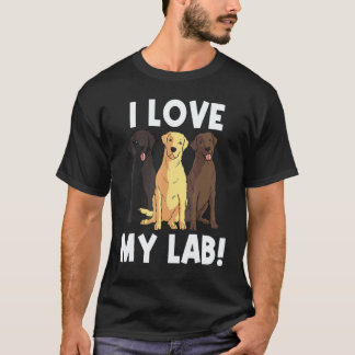 Labradors für Männer Frauen Labrador Retriever Hun T-Shirt