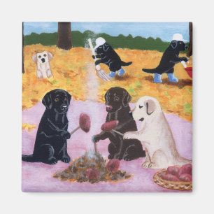 Labradors Herbstspass Magnet