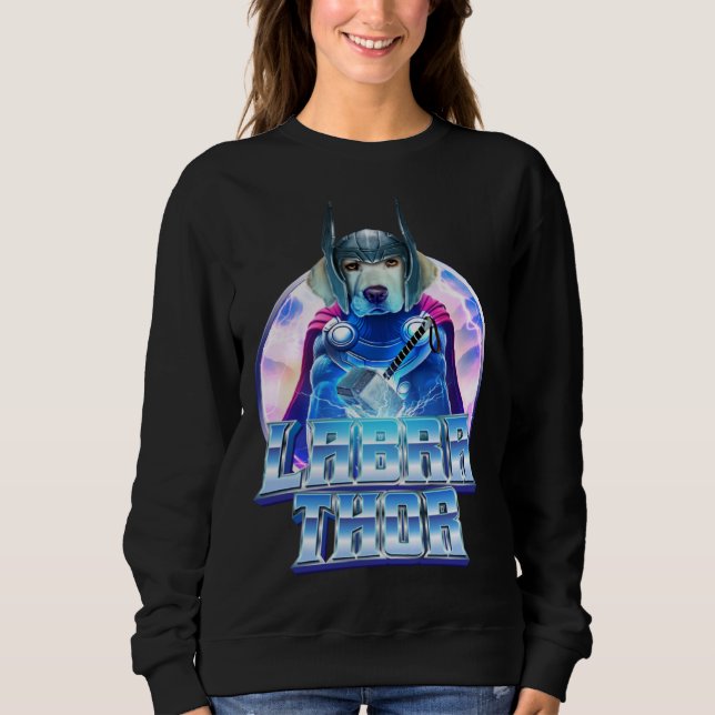 Labrathor   & Cute Yellow Labrador Retriever  1 Sweatshirt (Vorderseite)