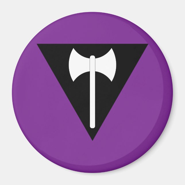 Labrys Lesbian Flag Magnet (Vorne)