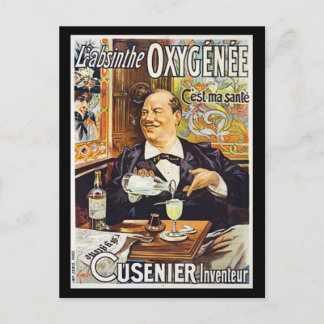 L'Absinthe Cusenier Postkarte