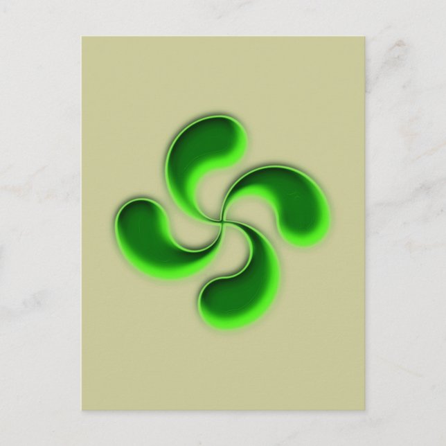 laburu baskisches Kreuz-Baskenkreuz Postkarte (Vorderseite)