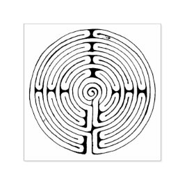 Labyrinth 1,5" x 1,5" Briefmarke Permastempel