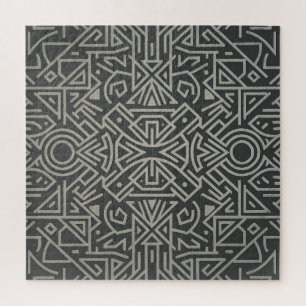 Labyrinth der Linien Tribales geometrisches Jigs Puzzle