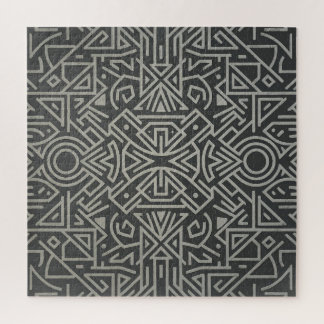 Labyrinth der Linien | Tribales geometrisches Jigs Puzzle